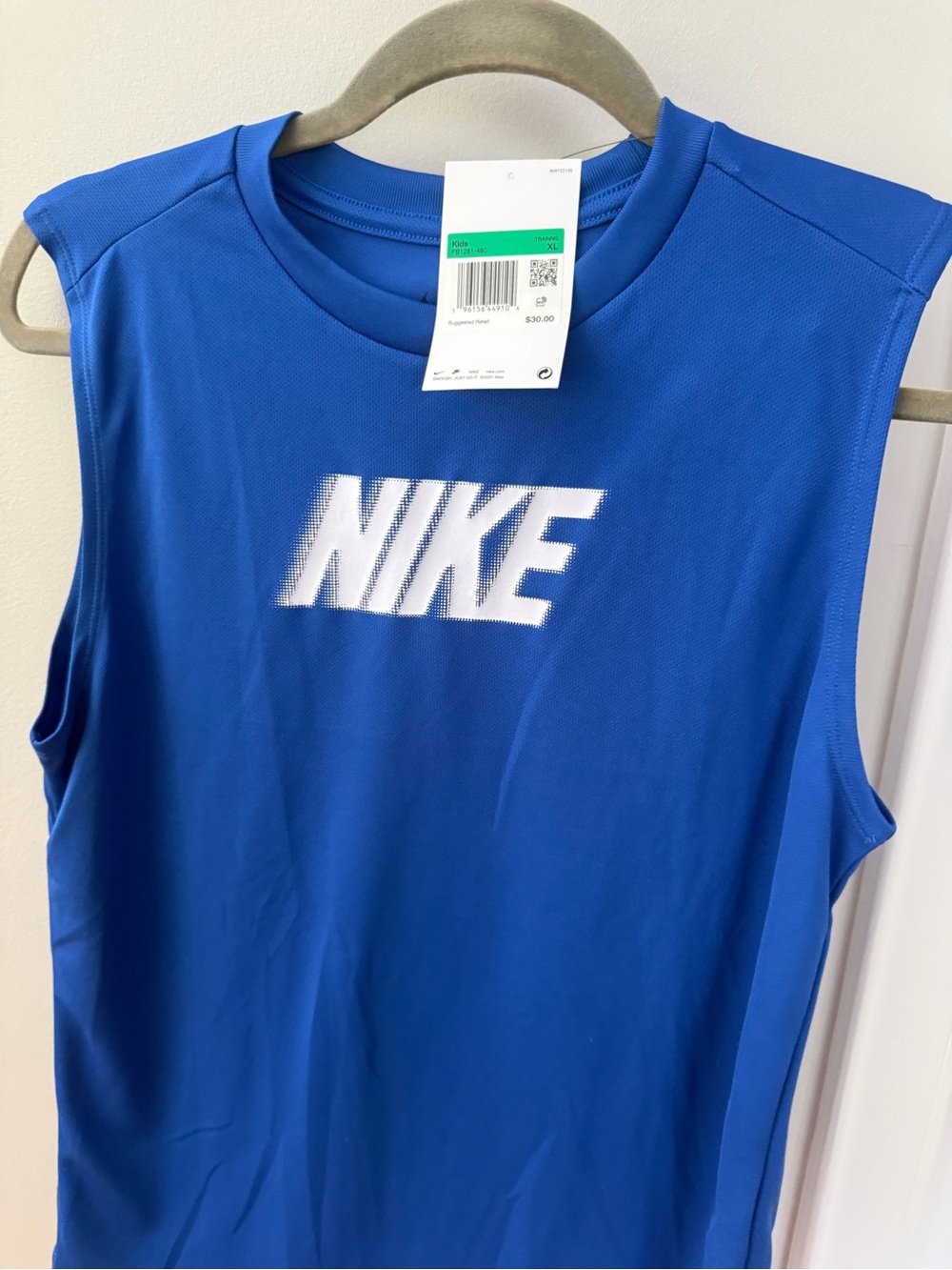NIKE Blue Sleeveless Boys Shirt